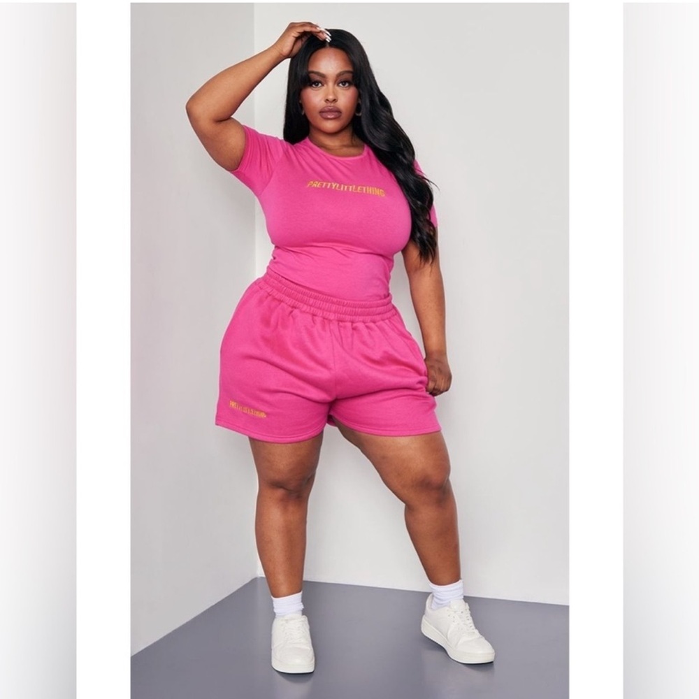 PrettyLittleThing Hot Pink Athletic Shorts XXXL NWT